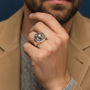 Sterling Silver Wolf Ring